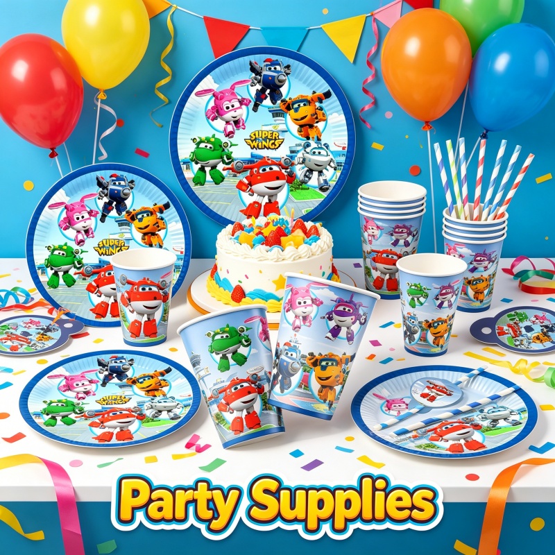 Wedding Supply Kit - Super Birthday Party Decoration Wings Combination