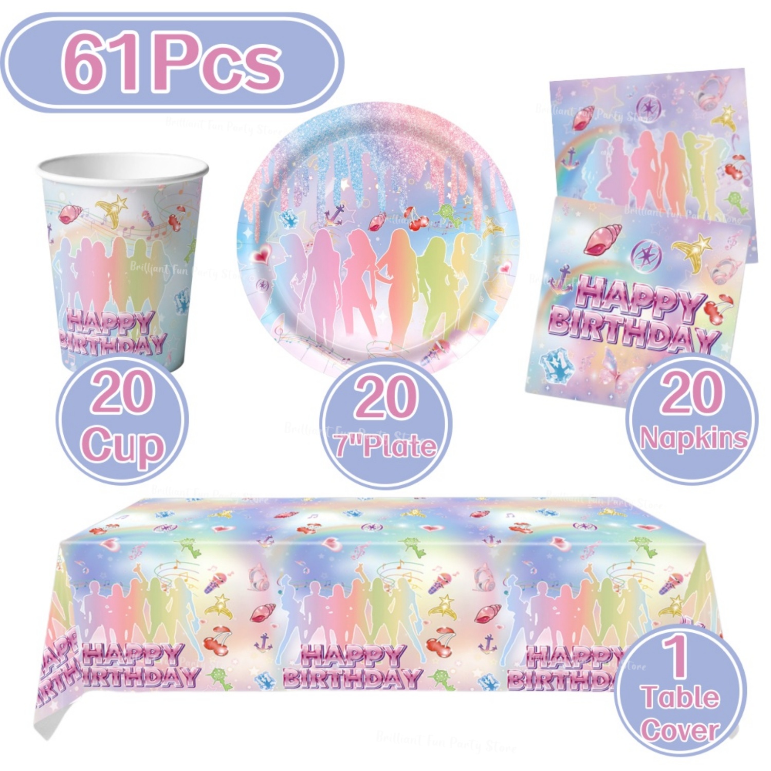 61Pcs Kpop FansBirthday Dispos - Wedding Supply Kit review and price