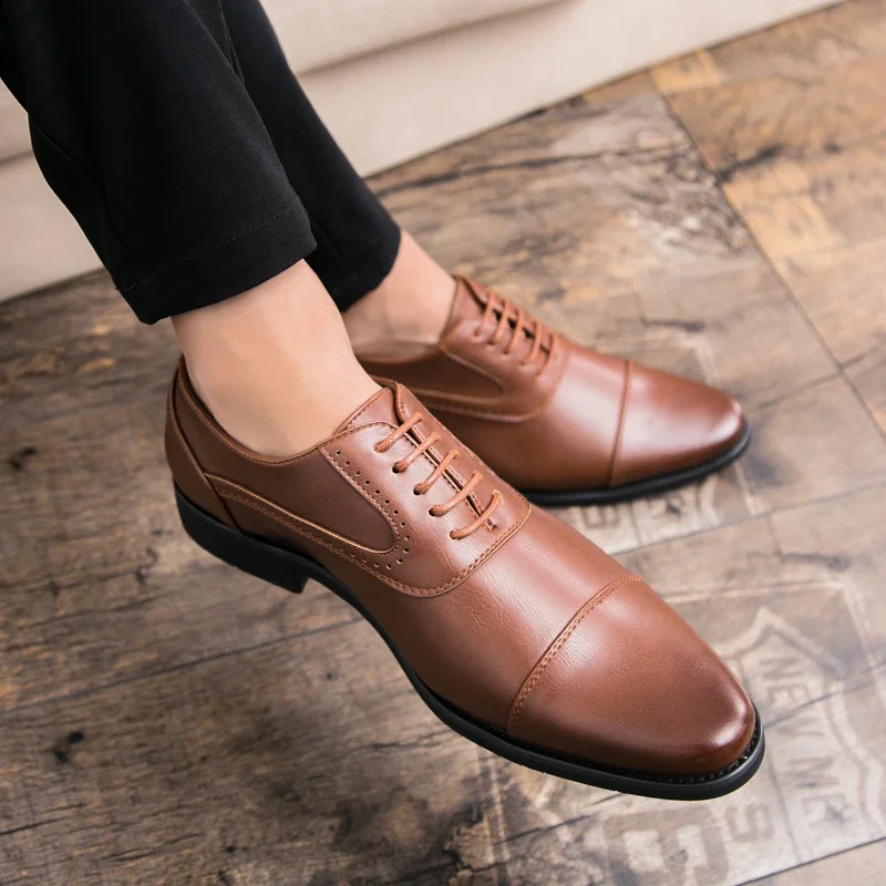 Men Leisure Derby Shoes Busine - Wedding Job review and price
