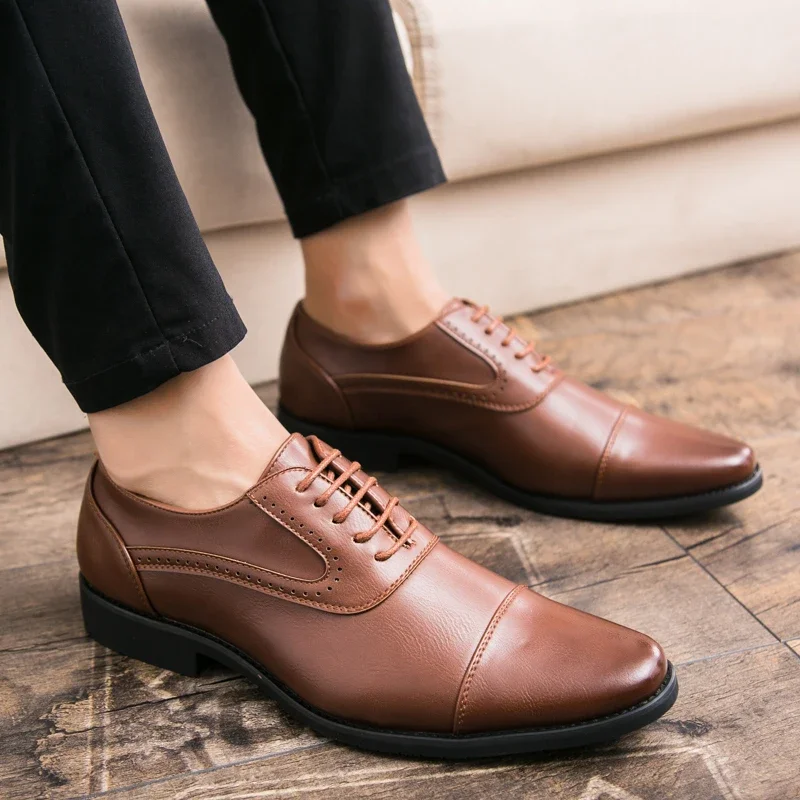 Men Leisure Derby Shoes Busine - Wedding Job review and price