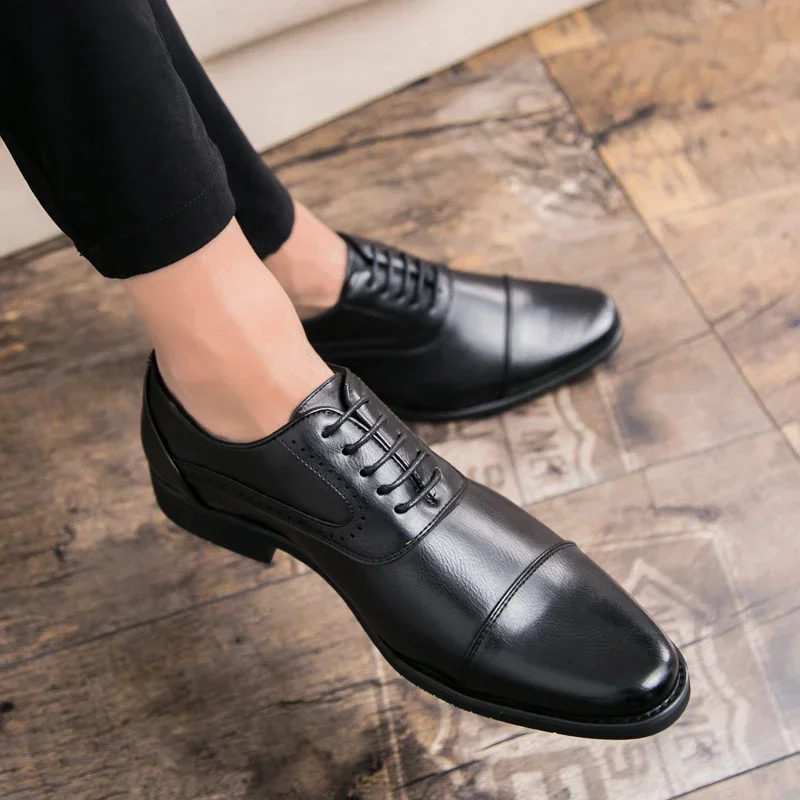 Men Leisure Derby Shoes Busine - Wedding Job review and price