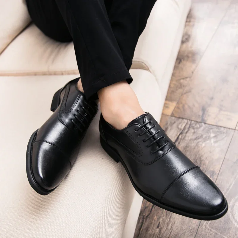 Men Leisure Derby Shoes Busine - Wedding Job review and price