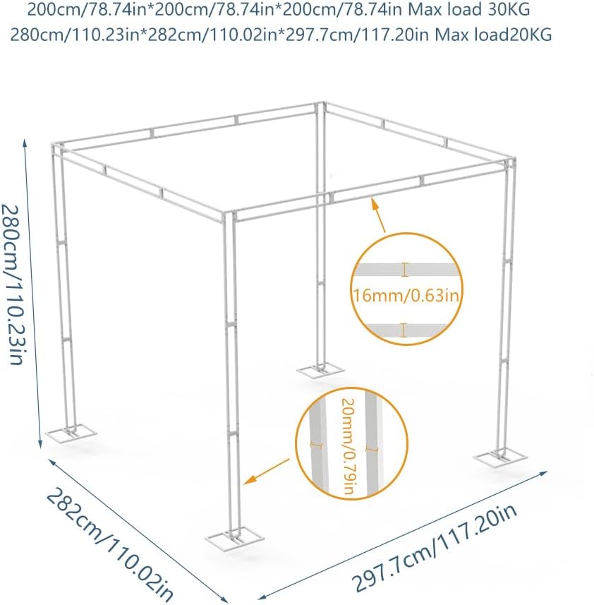 Heavy Wedding Backdrop Stand K - Wedding Support review and price