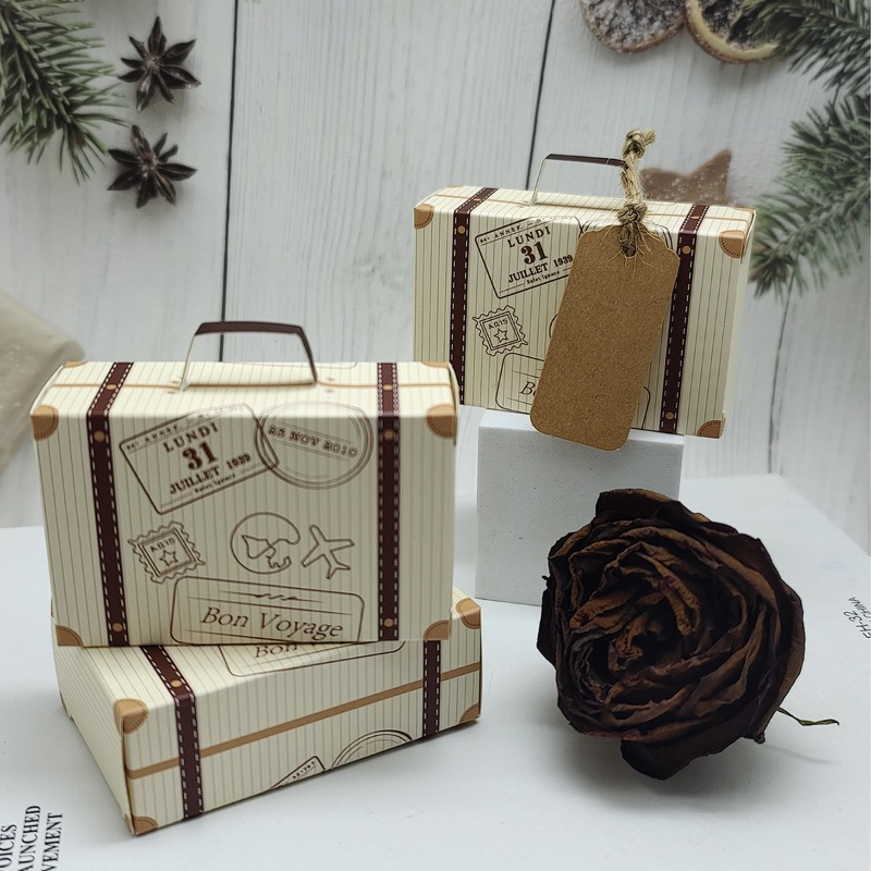 5-50PCS Mini Suitcase Gift Box - Wedding Cake Supply review and price