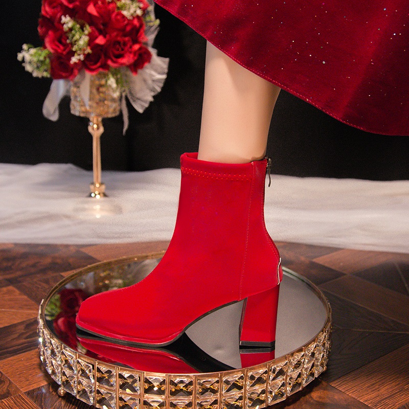 Big Red Boots Woman Shoes Wedd - Wedding Job review and price