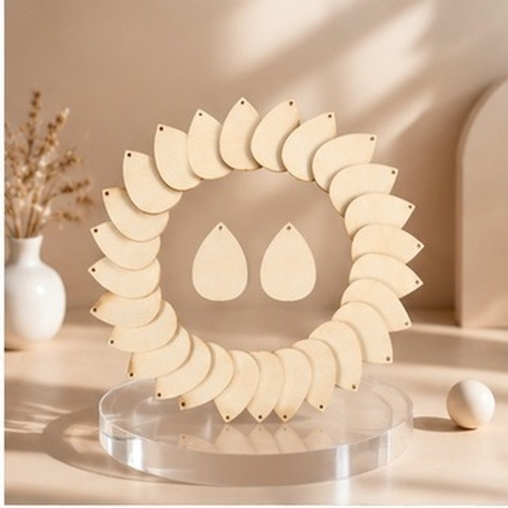50Pcs Water Drop Wooden Blanks - Wedding Supply Decor review and price