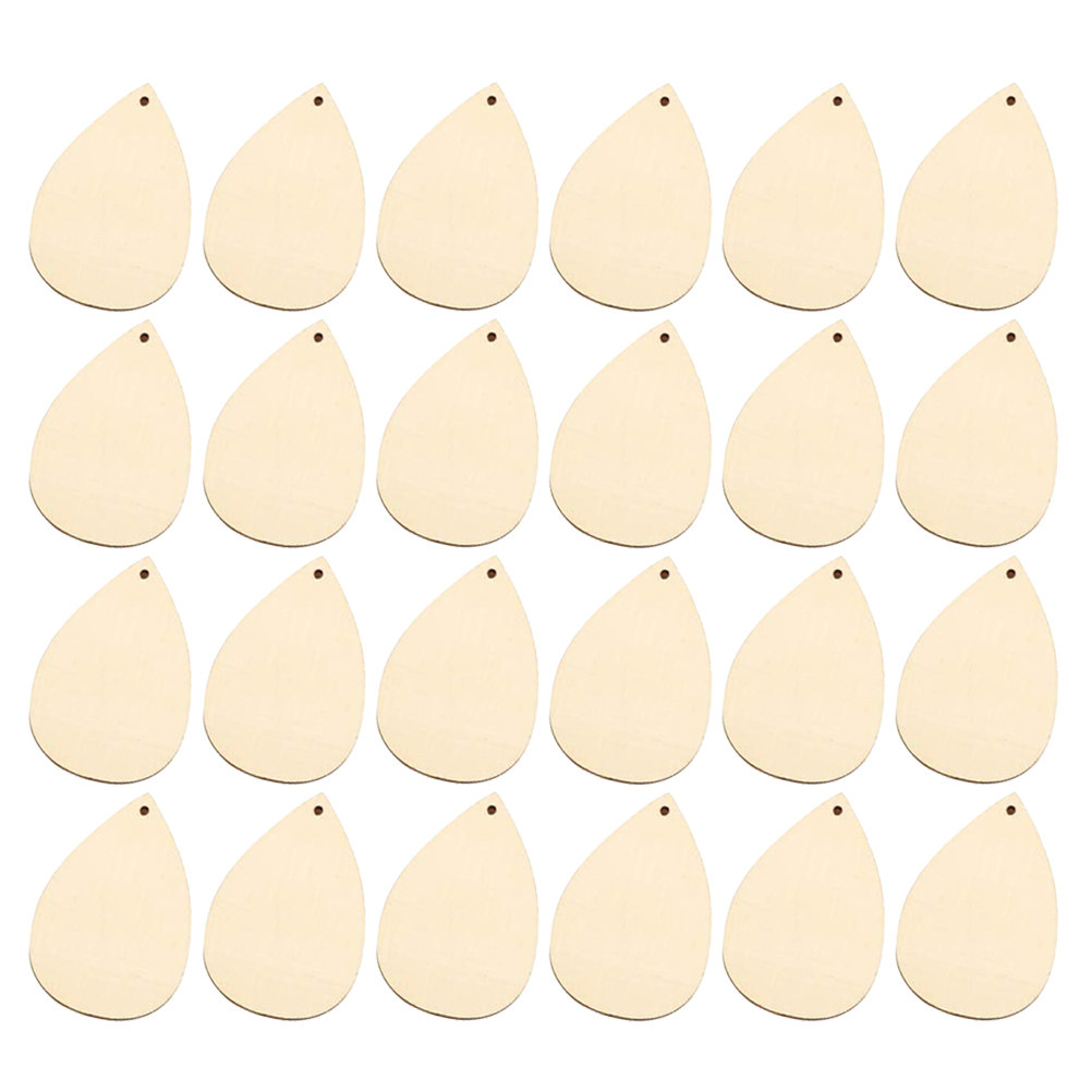 50Pcs Water Drop Wooden Blanks - Wedding Supply Decor review and price