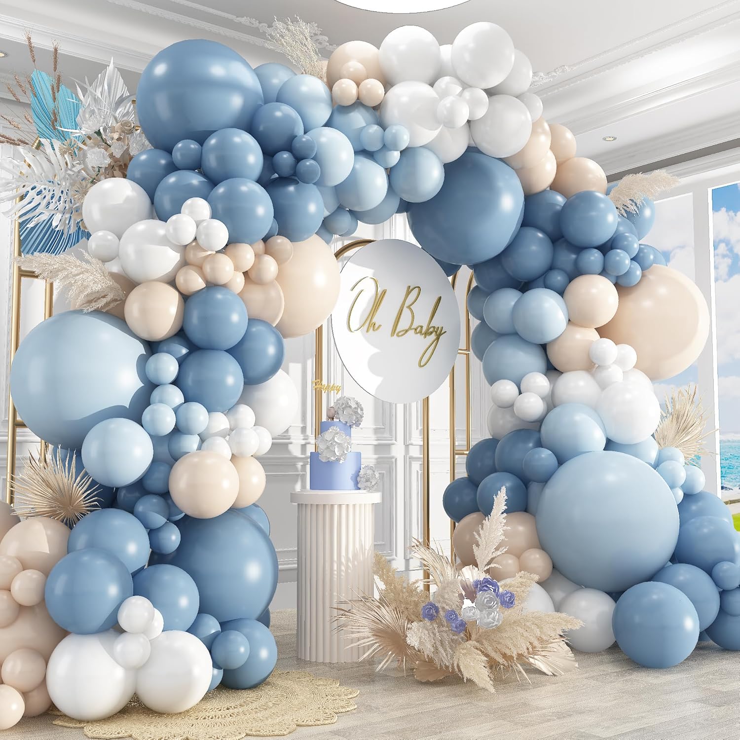 Dusty Blue Sand White Latex Ba - Wedding Supply Kit review and price