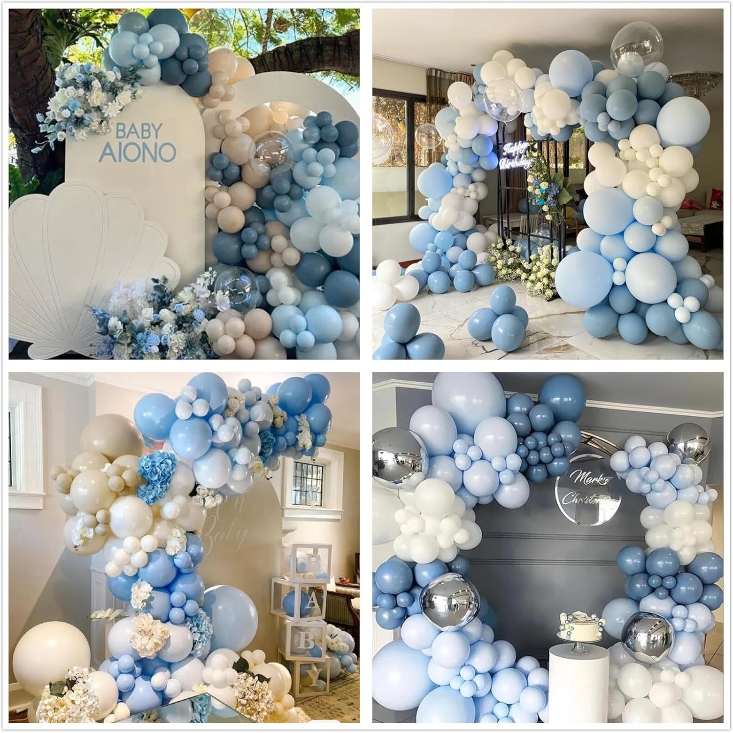 Dusty Blue Sand White Latex Ba - Wedding Supply Kit review and price