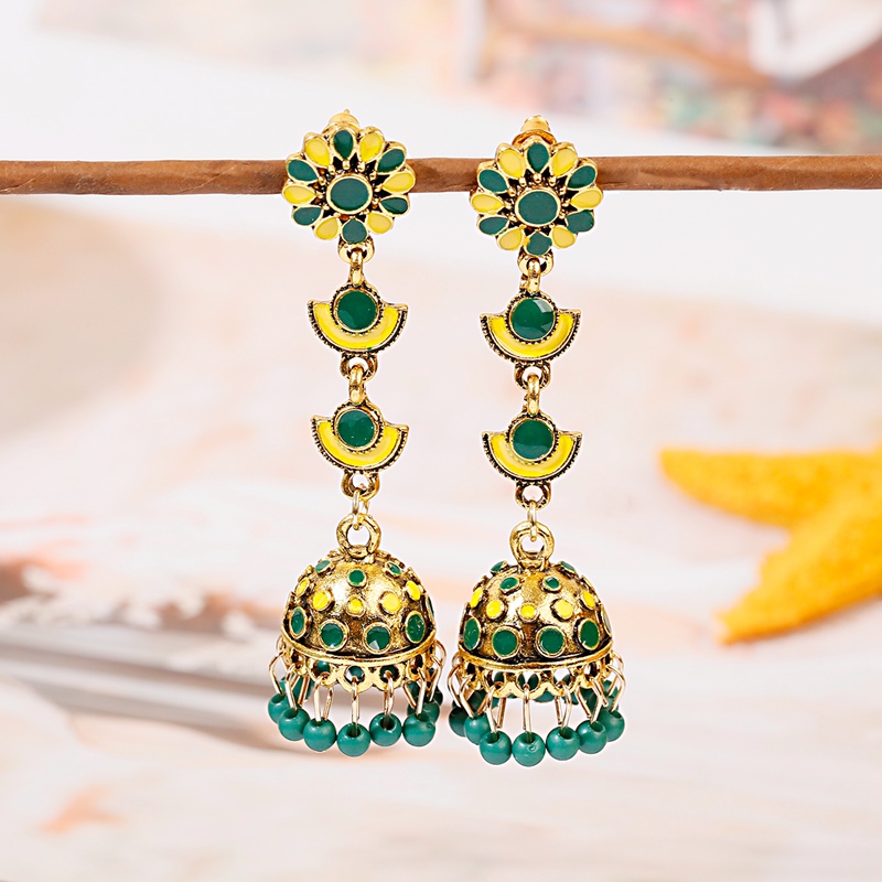 Jhumka Jhumki Multicolor Beads - Indian Wedding Supply review and price