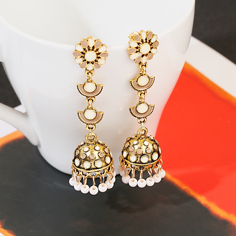 Jhumka Jhumki Multicolor Beads - Indian Wedding Supply review and price