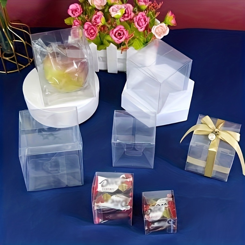 50pcs 5/6/7/8CM Square Plastic - Wedding Favor Box review and price