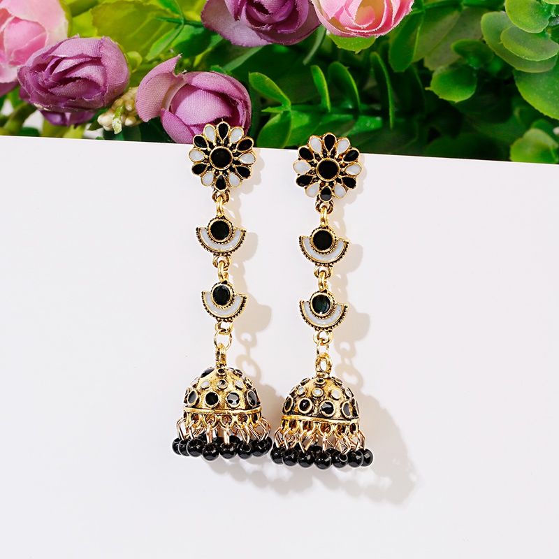 Ethnic Long Pink Flower Jhumka - Indian Wedding Supply review and price