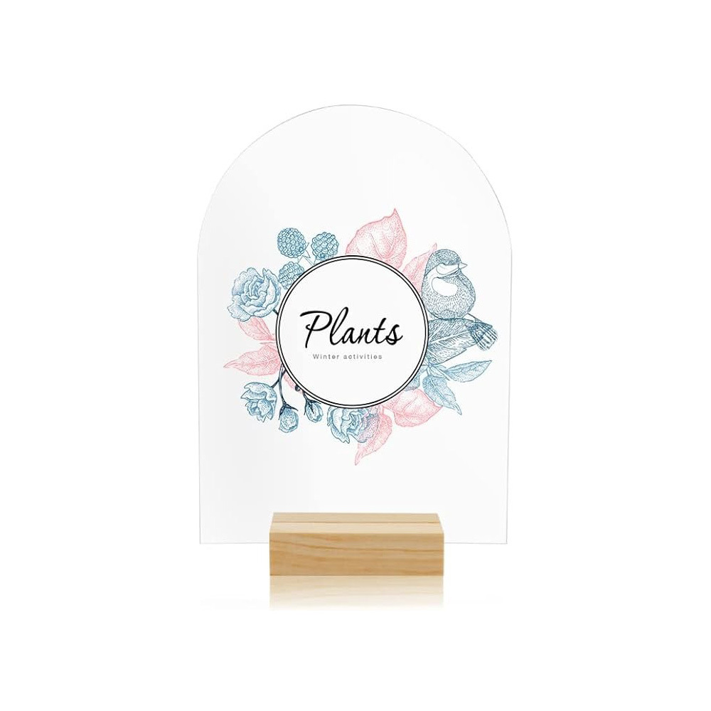 Acrylic Clear Table Place Card - Wedding Support review and price