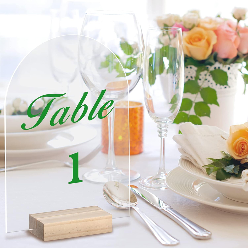 Acrylic Clear Table Place Card - Wedding Support review and price